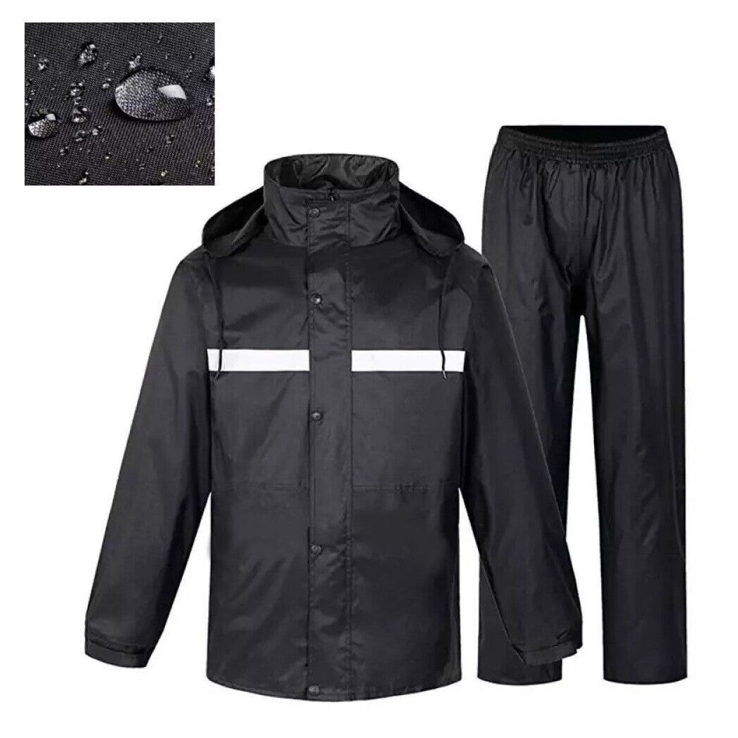 Tuta Antipioggia Completo Impermeabile Con Giacca E Pantalone Taglia L Xxl