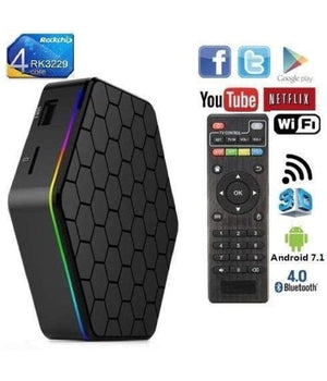 Tv Box Android 9.0 T95z Plus 4gb Ram + 64gb Rom Q5 Youtube Smart Tv Cw487         