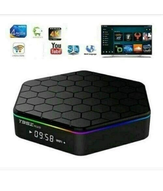 Tv Box Android 9.0 T95z Plus 4gb Ram + 64gb Rom Q5 Youtube Smart Tv Cw487         