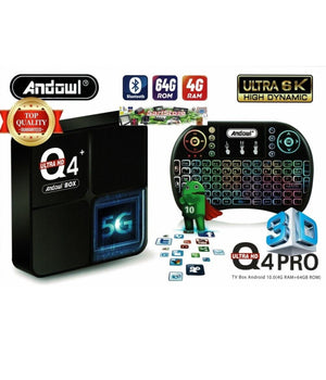 Tv Box Hdmi Bluetooth 4gb Ram 64gb Rom 6k Ultra Hd Trasforma Tv Android Tv Q4pro         