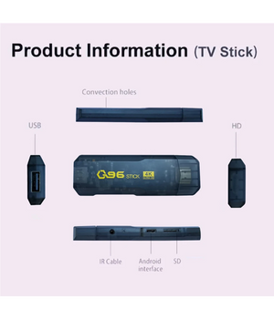 Tv Stick 4k Ultra Hd Con Telecomando Lettore Multimediale 16gb+256gb Androidtv         