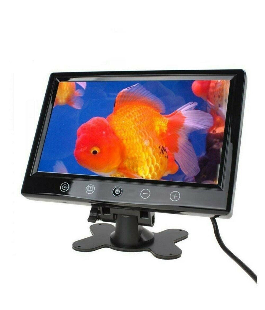 Tv Televisore Monitor Lcd Digitale 10.1" Tft Led Hd Poggiatesta Sorveglianza Av         
