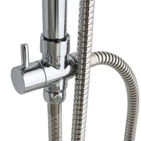 Deviatore colonna doccia ottone cromato universale cromato adattatore