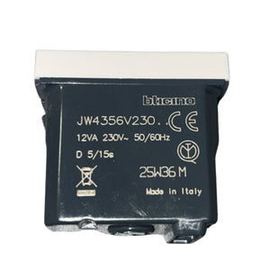 Ronzatore acustico bticino jw4356v230 230vac 80db bianco 1 modulo