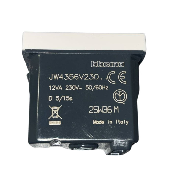 Ronzatore acustico bticino jw4356v230 230vac 80db bianco 1 modulo