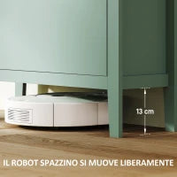Scarpiera Slim 2 Cassetti per 14 Paia di Scarpe Taglia EU44 e Ripiani Regolabili, 80x24x95.5cm, Verde