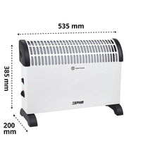 Zephir zcv2000m termoconvettore elettrico da pavimento 2000w