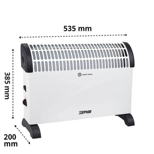 Zephir zcv2000m termoconvettore elettrico da pavimento 2000w
