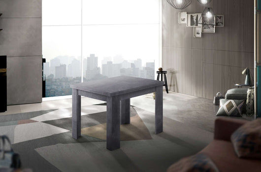 Tavolo da pranzo design allungabile a libro 90-180x90cm Jesi Liber Ardesia