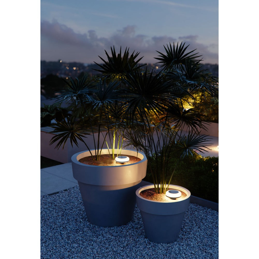 Twist - Lampada Solare da Esterno 1W Luce LED con picchetto 2700K/RGB, IP54, Angolo 180°, Classe III, ABS Nero - Beneito Faure