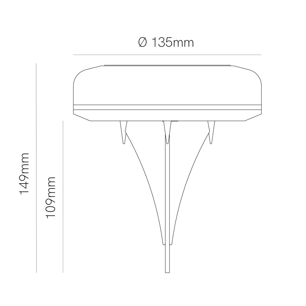 Twist - Lampada Solare da Esterno 1W Luce LED con picchetto 2700K/RGB, IP54, Angolo 180°, Classe III, ABS Nero - Beneito Faure