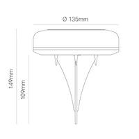 Twist - Lampada Solare da Esterno 1W Luce LED con picchetto 2700K/RGB, IP54, Angolo 180°, Classe III, ABS Nero - Beneito Faure