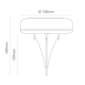 Twist - Lampada Solare da Esterno 1W Luce LED con picchetto 2700K/RGB, IP54, Angolo 180°, Classe III, ABS Nero - Beneito Faure