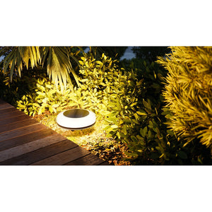 Twist - Lampada Solare da Esterno 1W Luce LED con picchetto 2700K/RGB, IP54, Angolo 180°, Classe III, ABS Nero - Beneito Faure