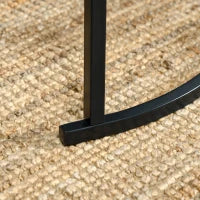 Set di 2 Tavolini da Salotto Rotondi Impilabili in Acciaio ed Effetto Marmo, Bianco