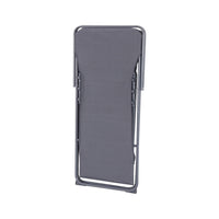 Set di 4 sedie a sdraio da giardino pieghevoli, antracite