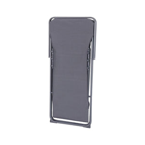 Set di 4 sedie a sdraio da giardino pieghevoli, antracite