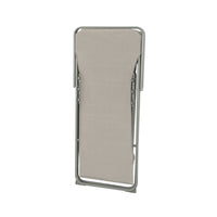 Set di 4 sedie a sdraio da giardino pieghevoli, verde kaki