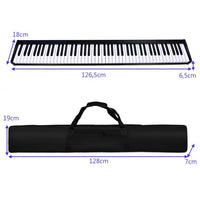 Tastiera elettrica con 88 tasti 128 ritmi 128 note regolazione dinamica interfaccia midi/usb con funzione bluetooth e borsa 20_0007111