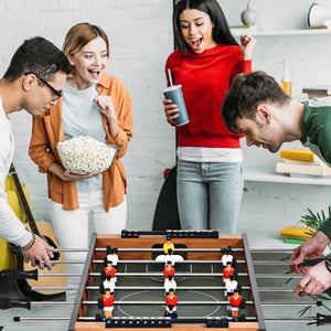 Tavolo da gioco con calcio balilla hockey biliardo tennis, Tavolo da gioco versatile per bambini e adulti-Stanza dei giochi