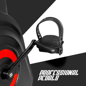 TYPHOON 7000 - Cyclette orizzontale a resistenza magnetica regolabile. Relaxbike con volano da 7kg, pedalata bidirezionale, ergometro reclinabile, display LCD, cardiofrequenzimetro e supporto tablet.