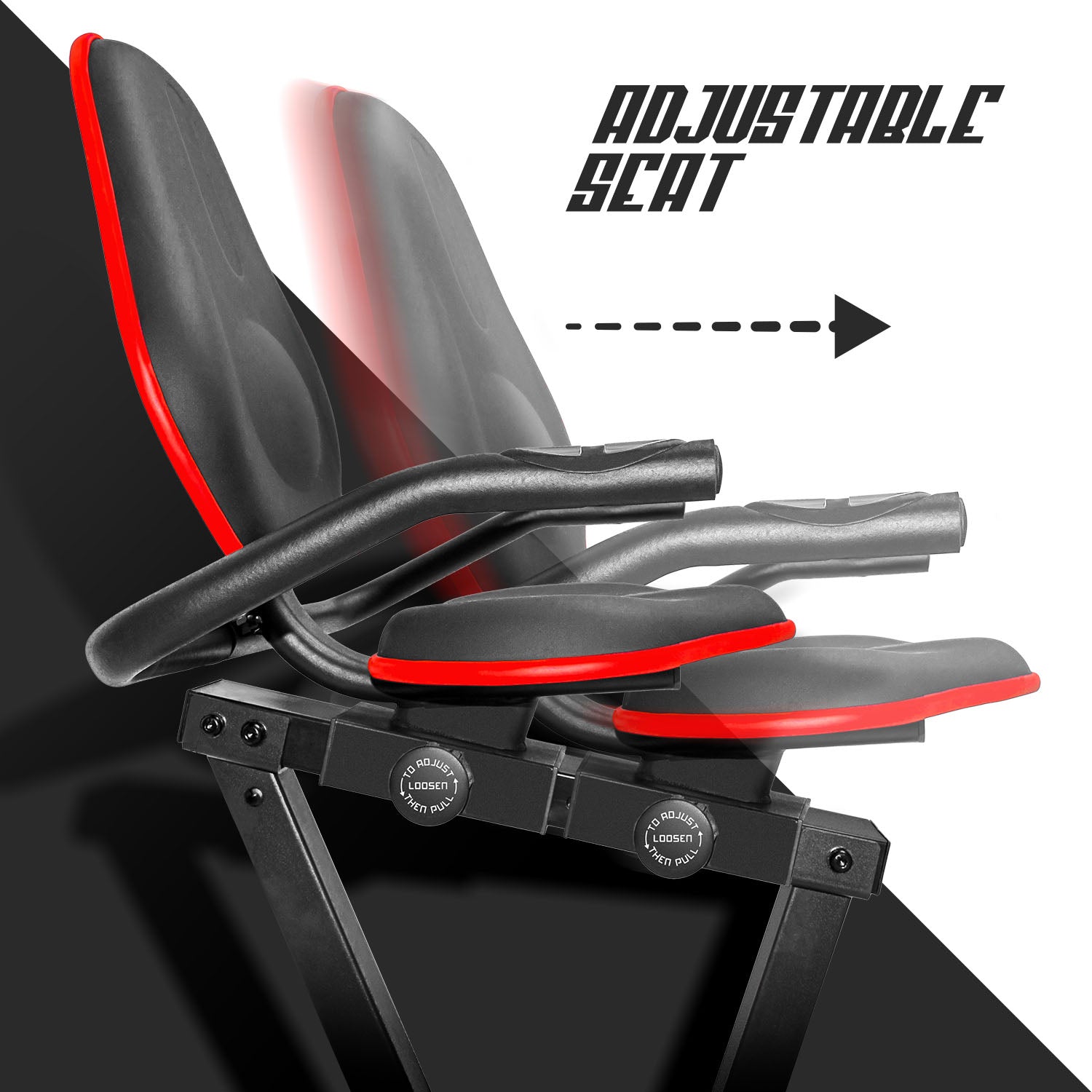 TYPHOON 7000 - Cyclette orizzontale a resistenza magnetica regolabile. Relaxbike con volano da 7kg, pedalata bidirezionale, ergometro reclinabile, display LCD, cardiofrequenzimetro e supporto tablet.