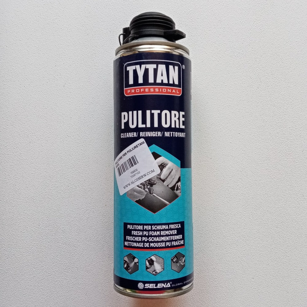 Tytan 500ml pulitore cleaner base solvente per schiuma poliuretanica fresca