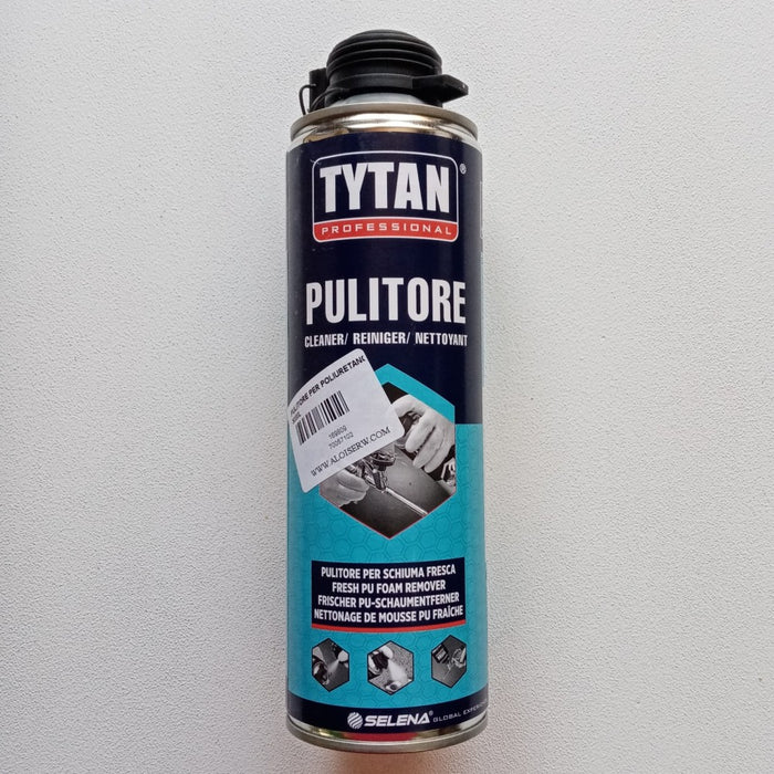 Tytan 500ml pulitore cleaner base solvente per schiuma poliuretanica fresca