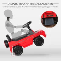 Macchina Giocattolo, Macchina Cavalcabile per Bambini 12-36 Mesi, Mercedes-Benz G350, Rossa