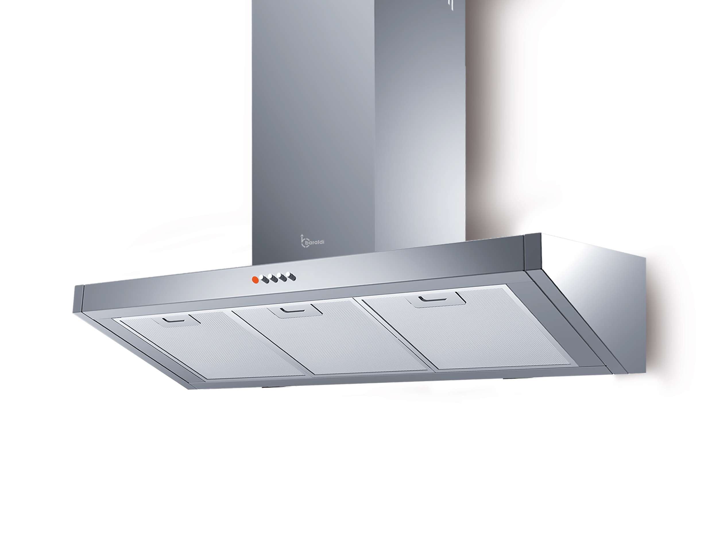 Cappa a parete BANKIA cm 60 - Inox - 700 m3/h