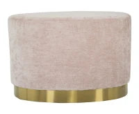 Puff Goldy Ovale Grande Rosa Cm 60X40X40