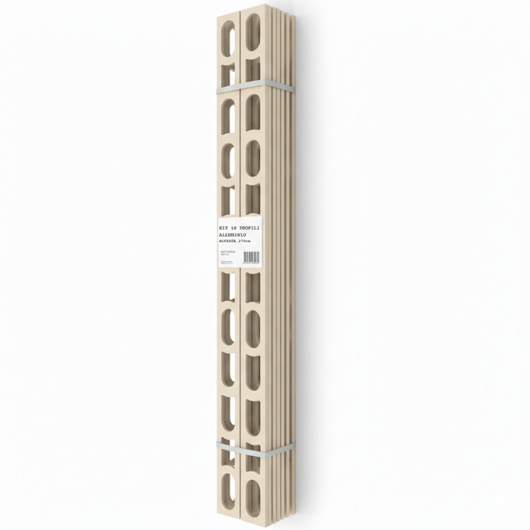 Profili in alluminio verniciato colore caraibi 137 a l per finitura parete proangle *** pezzi 10 pz, confezione 1