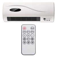Termoventilatore ceramico da parete 2000w con timer e telecomando