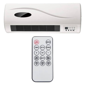 Termoventilatore ceramico da parete 2000w con timer e telecomando