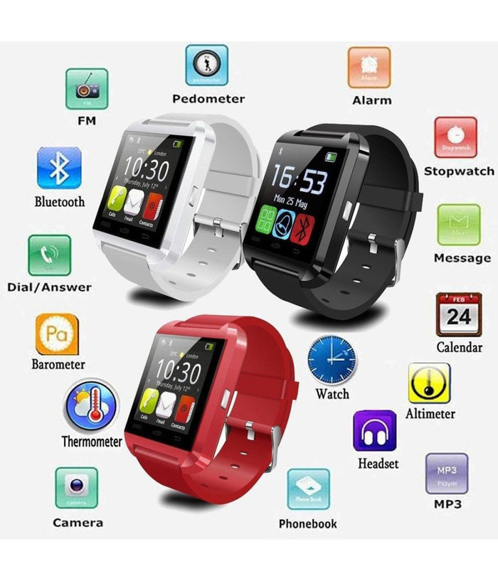 U8 Orologio Bluetooth Smartwatch Android Touchscreen Cellulare Vivavoce Musica         