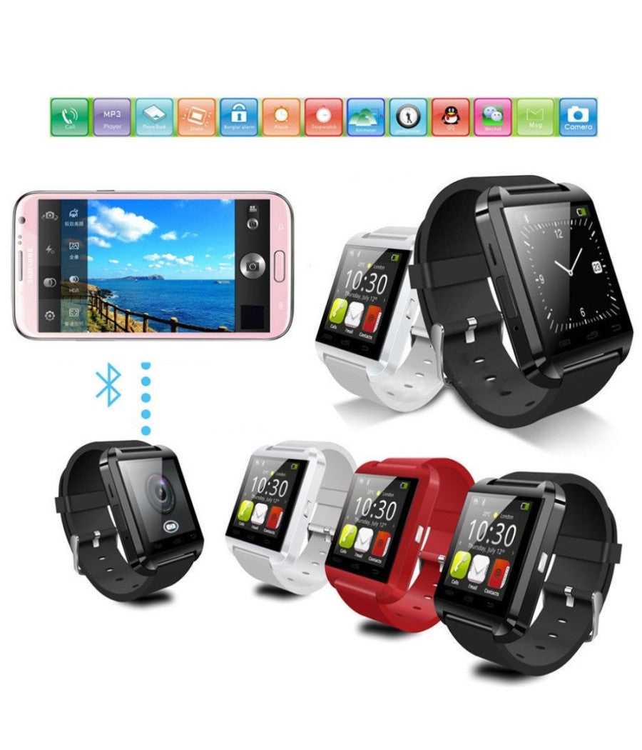 U8 Orologio Bluetooth Smartwatch Android Touchscreen Cellulare Vivavoce Musica         