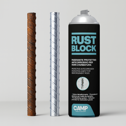 Rust block passivante spray per protezione armature 500 ml