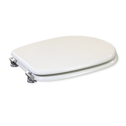 Copriwater universale liuto in legno bianco elegante