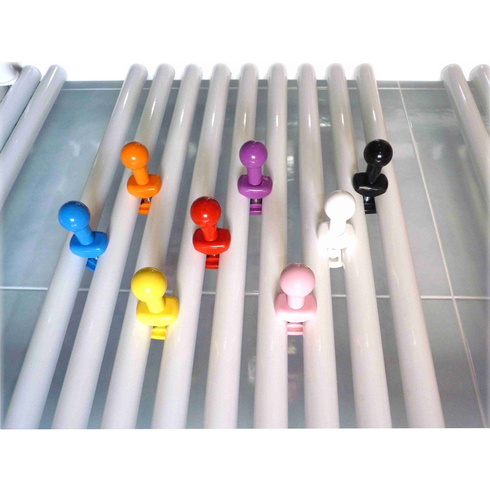 Pika' 2 appendini per radiatori liu' sfera colore cromato