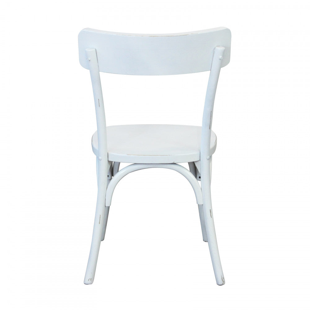 SEDIA IN LEGNO BIANCA POLLY