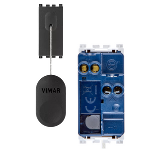 Vimar serie arkè 19052 pulsante 1p tirante con 1,5m cavo di trazione e manopola *** colore grigio, confezione 1