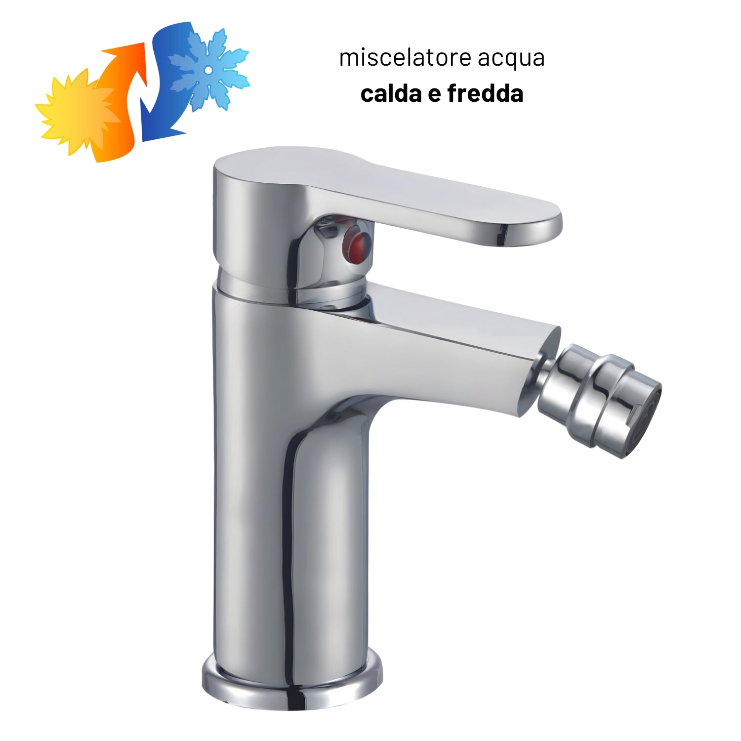 Miscelatore rubinetto bidet cromato bagno casa *** confezione 1