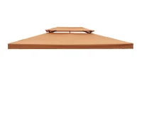 Tetto Sostitutivo per Gazebo 3x4m, Color Terra