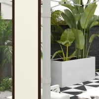 Set da 2 Pannelli Laterali per Gazebo con Porte e Finestre con Zip, per Gazebo Pop-up da 3x3m o 3x6m, Bianco