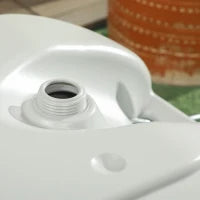 Serbatoio per Acqua da Campeggio 40L con Ruote e Maniglia Regolabile, Tubo e Rubinetto Inclusi, Grigio