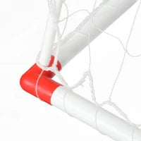 Campo da calcio per bambini all'aperto con 5 zone bersaglio, pallone da pallamano gonfiabile, pompa 116 x 48 x 76 cm bianco