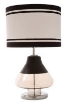 Paralume Da Tavolo Elegant-Two Nero Cm Ø 36X60