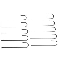 Arco per Rose e Supporto per Piante Rampicanti in Metallo, 114x30x230cm, Nero