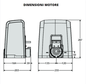 Bft kit completo 230 volt cancelli scorrevoli 600kg deimos ac a600