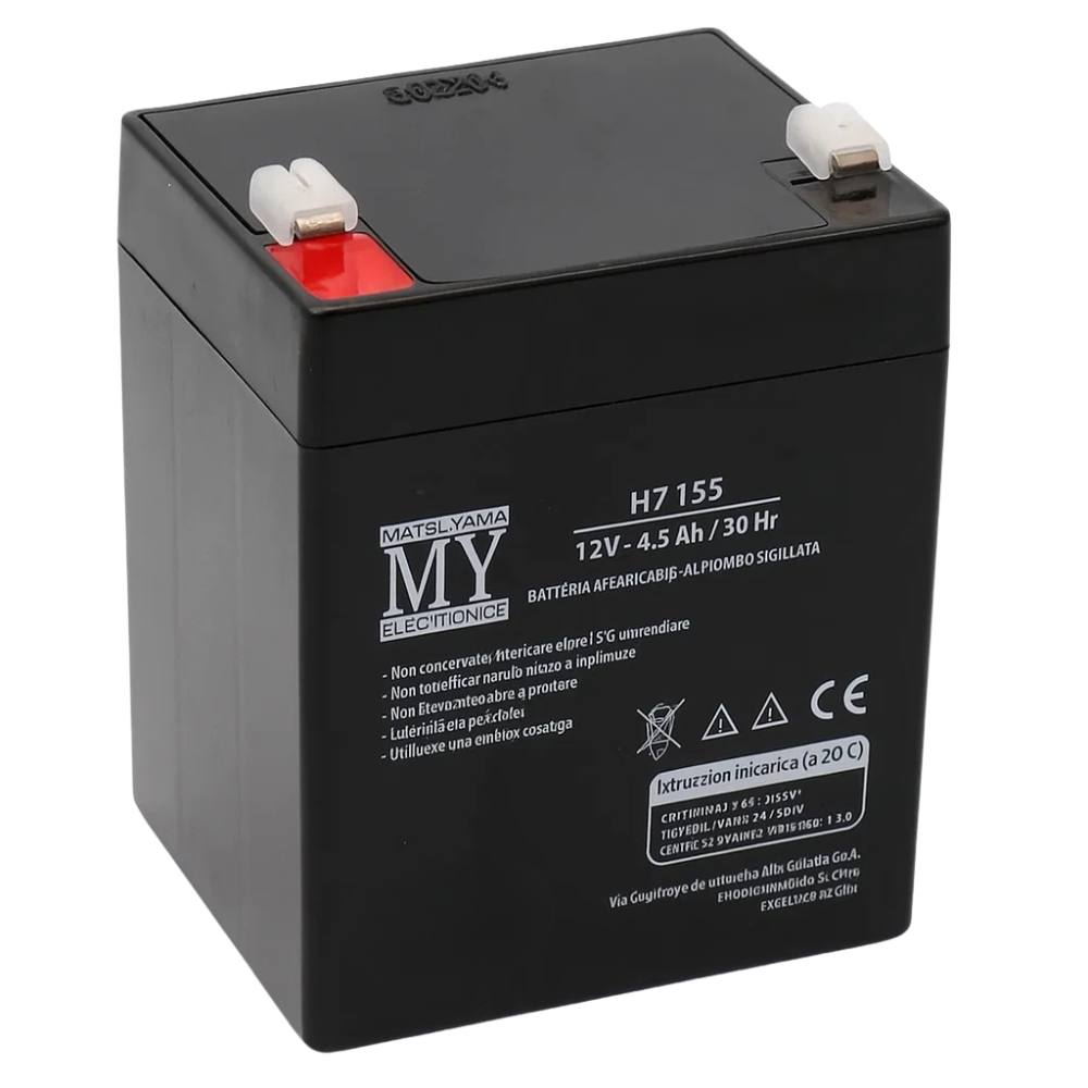 Batteria piombo 12v 4.5ah matsuyama hz155 sigillata compatta